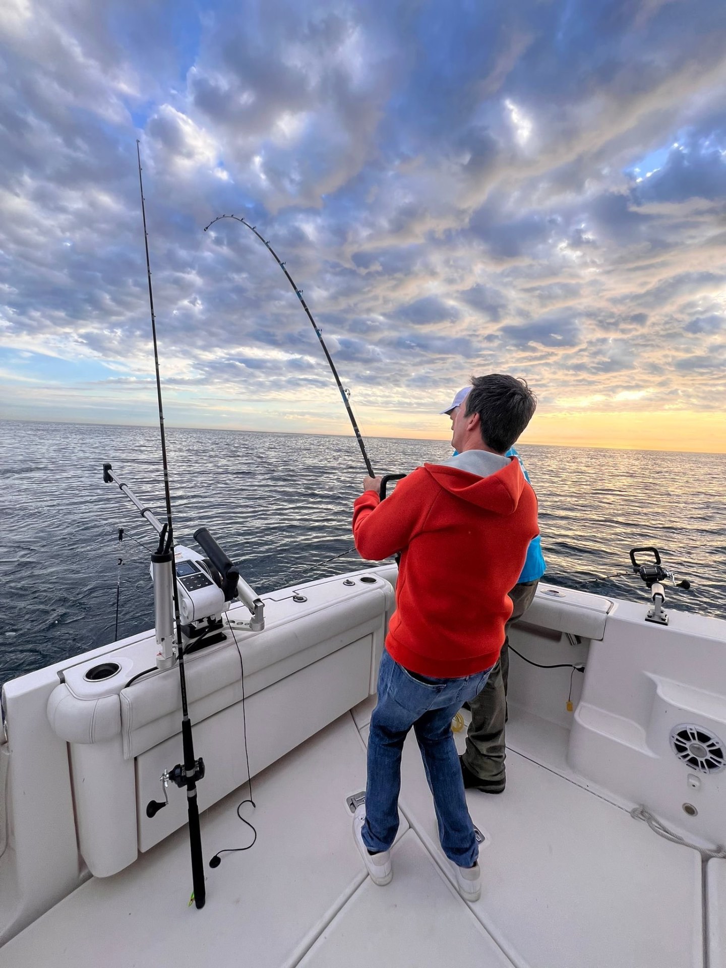 Fishing action on Lake Michigan